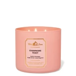 BATH & BODY WORKS VELA AROMATICA 3 MECHAS CHAMPAGNE TOAST 411 GRS