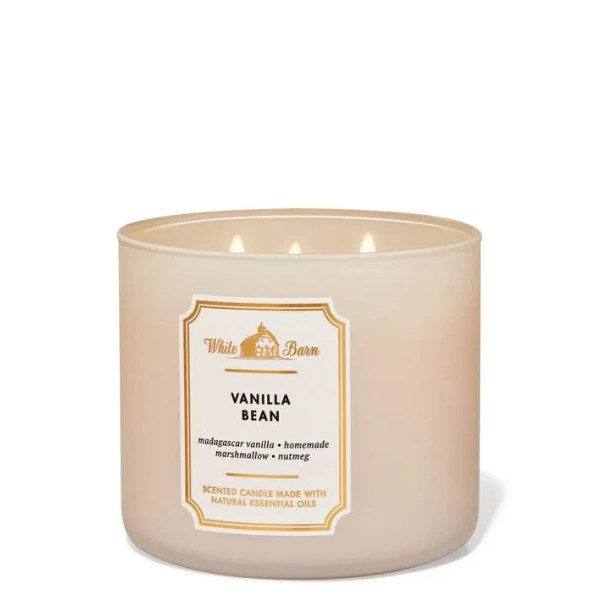 BATH & BODY WORKS VELA AROMATICA 3 MECHAS VAINILLA BEAN 411 GRS