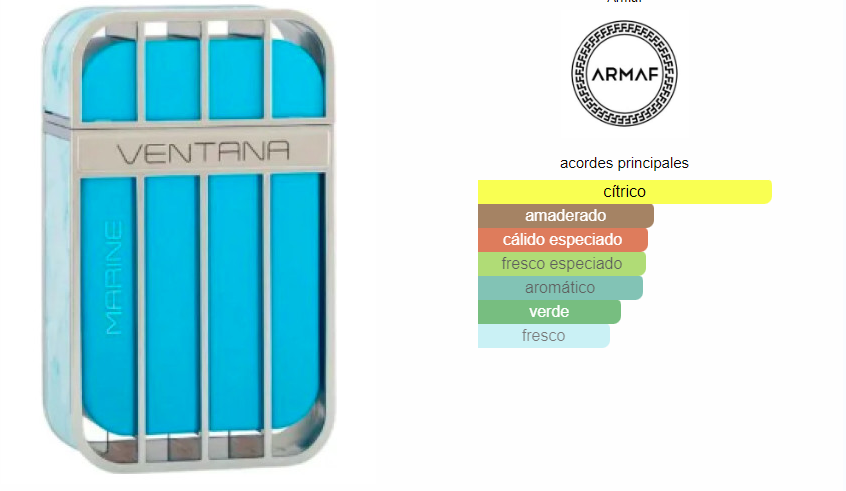 ARMAF VENTANA MARINE EDP 100 ML - Imagen 2