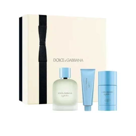 DOLCE & GABBANA LIGHT BLUE GIFT SET 3 PCS EDT 100 ML