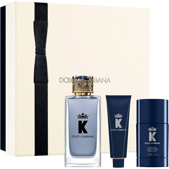 DOLCE & GABBANA KING K GIFT SET 3 PCS EDT 100 ML
