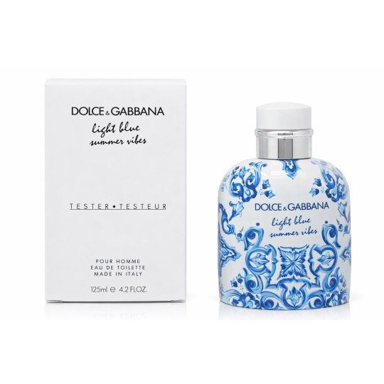 DOLCE & GABBANA LIGHT BLUE SUMMER VIBES TESTER EDT 125 ML