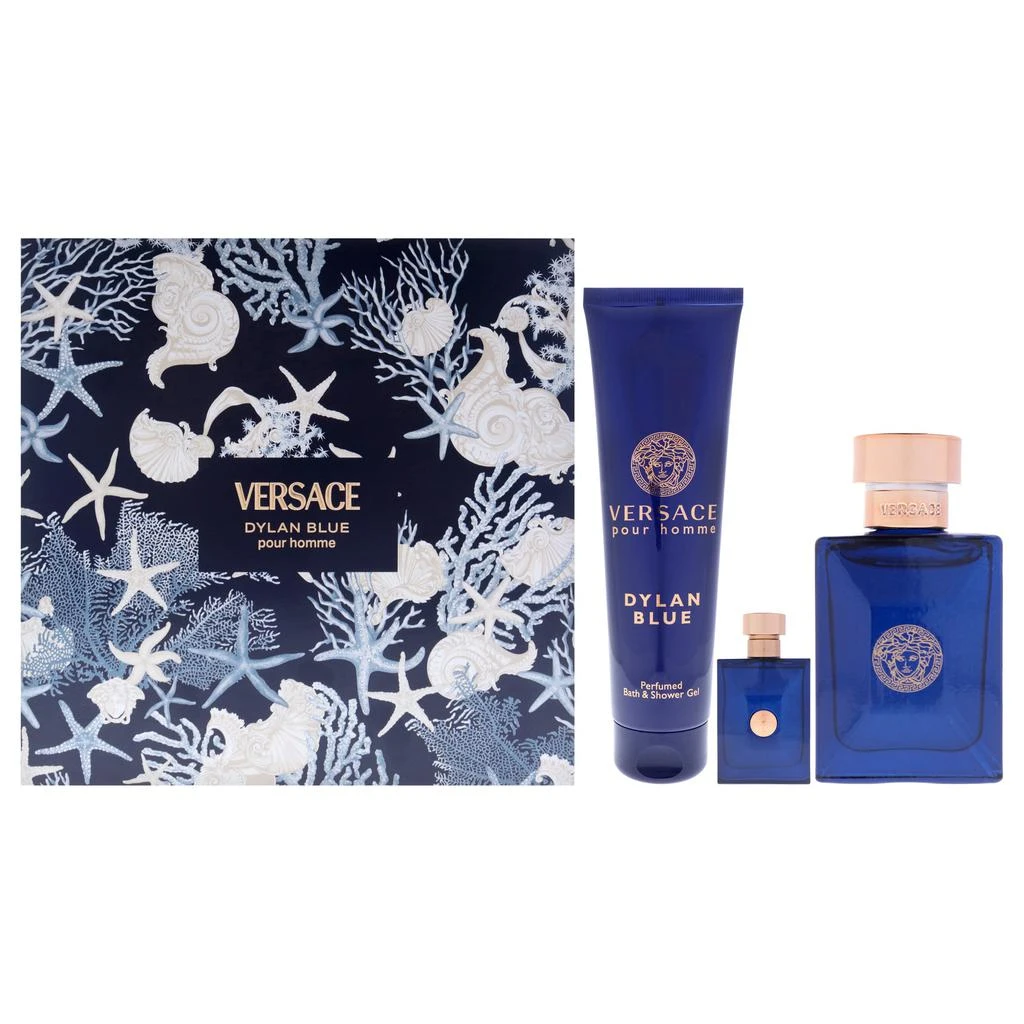 VERSACE DYLAN BLUE GIFT SET 3 PCS EDT 100 ML