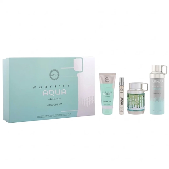 ARMAF ODYSSEY AQUA GIFT SET 4 PCS EDP 100 ML
